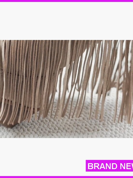 Fringe Cowgirl Boots Knee High Western Embroidered Studded Chunky Heel Pull On - Picture 7 of 7